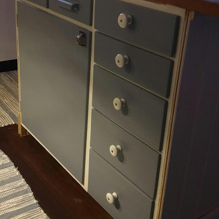 Porslinsknopp mässing 38mm