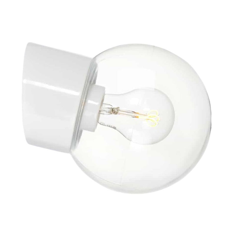 Porslinslampa Utomhus Sned Svart Lampor