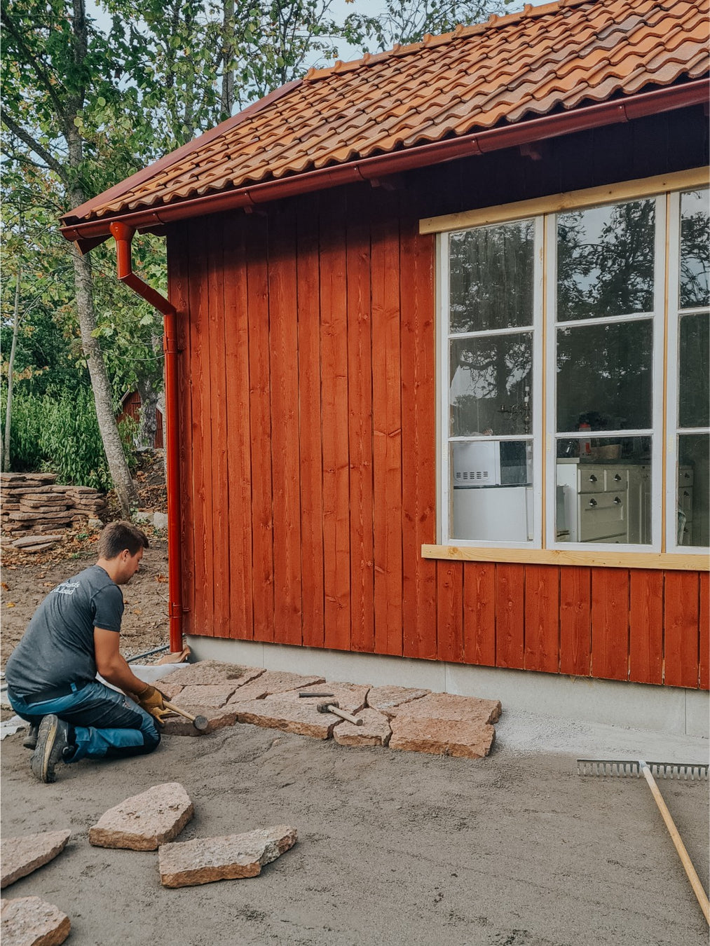 Ljungbylund renovering plattor utomhus