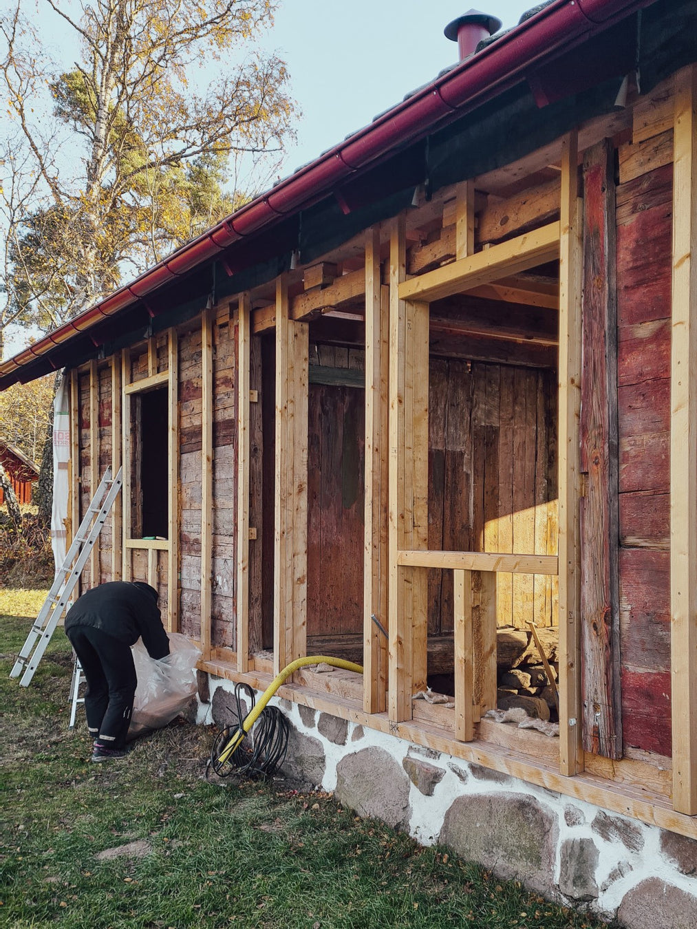 Ljungbylund renovering väggar