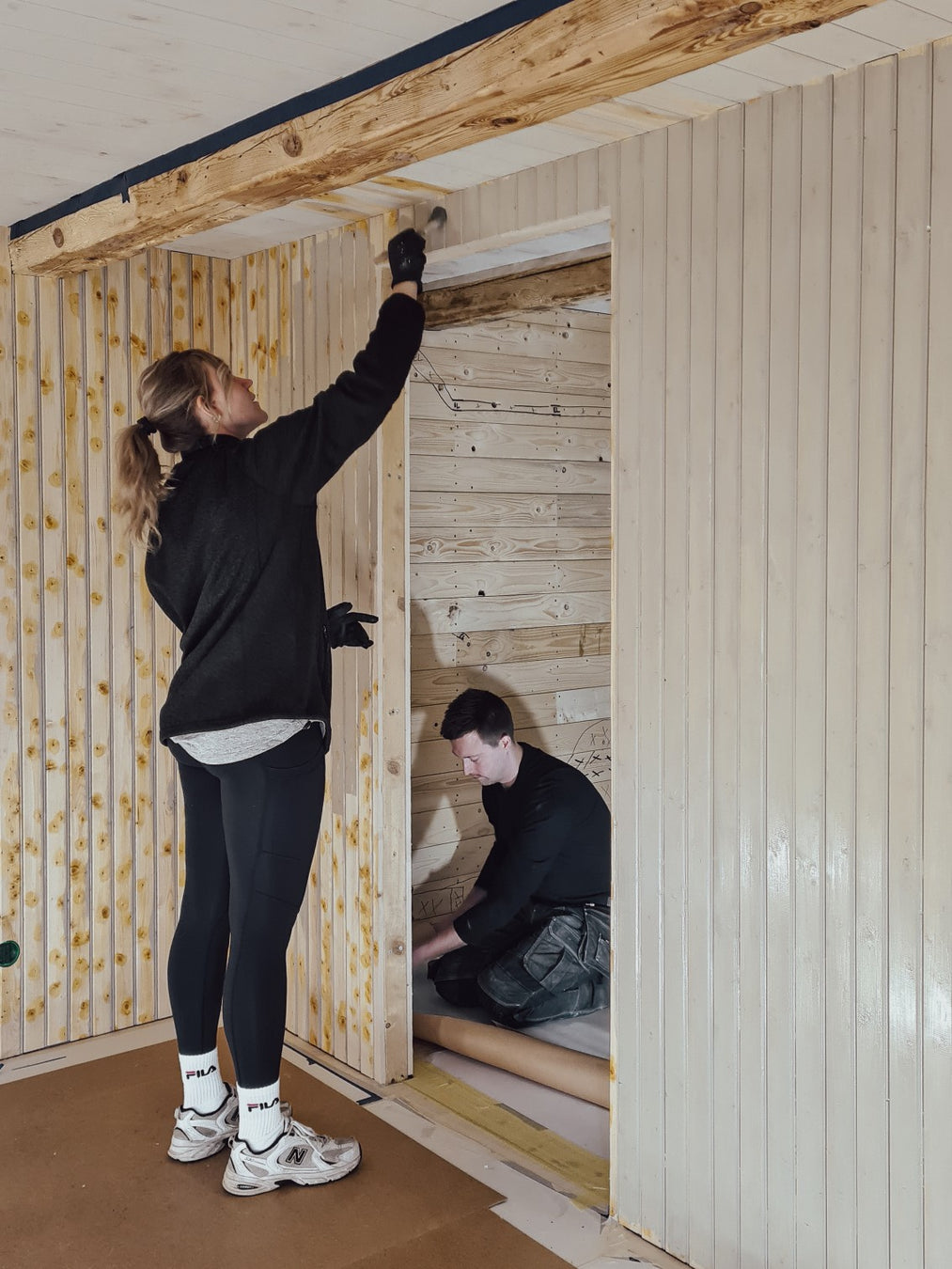 Ljungbylund renovering äggoljetempera målning