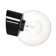 Porslinslampa Utomhus Sned Svart Lampor