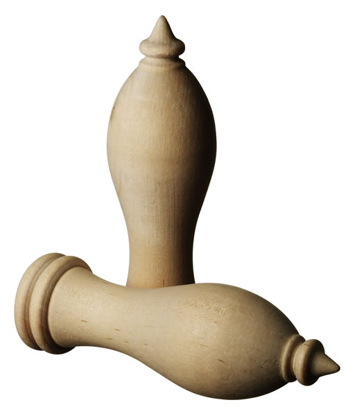 Svarvad Knopp Till Gardinstång Nästgårds