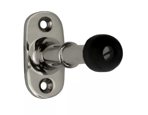 Dörrstopp förnicklad, väggmontage - Ovolin