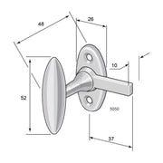 Låsklinka Mässing/Förnicklad 5050 - Ovolin