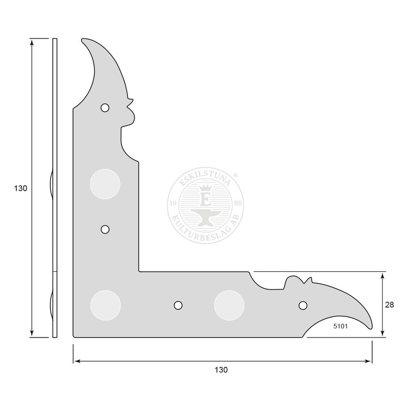 Hörnjärn 1700-Tal 5101 - Ovolin