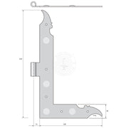 Vinkelgångjärn 1700-Tal 5102 - Ovolin