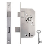 Instickslås 5220 Obehandlat Stål, Rak Stolpe Höger (på bilden) 