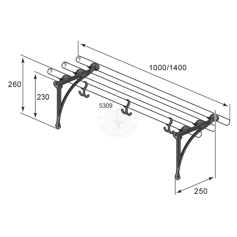 Täydelliset hattutelineet 5309