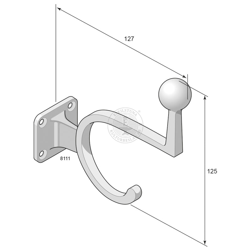 Hattu ja vaatekoukku 8111