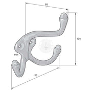 Hatt- o klädkrok 8199 - Ovolin