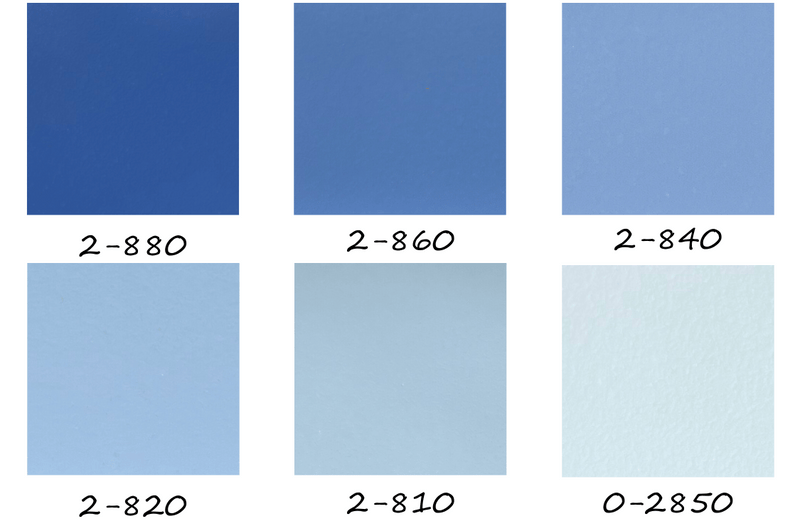 Duvblå Äggoljetempera