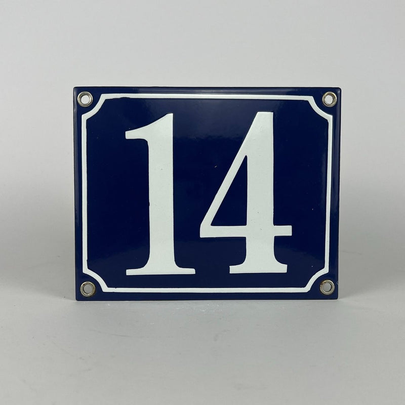 Enamel sign 14
