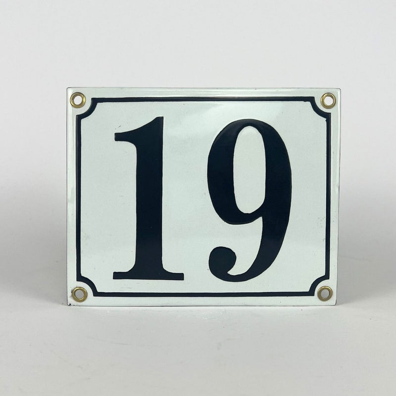 Enamel sign 19
