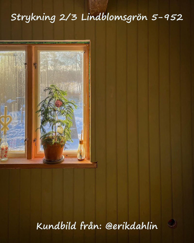 Lindblomsgrön 5-952 Äggoljetempera strykning 2/3 Hem(g)jordpåse