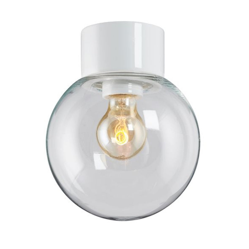 Porslinslampa Utomhus Rak Utan sockel (endast kupa) Lampor