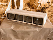 Ormesta hylla för skäppor och burkar