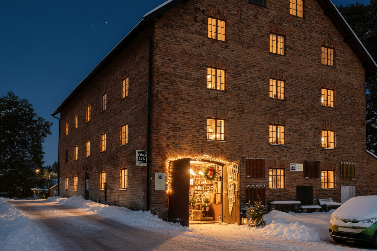 Ovolin butiken vinter