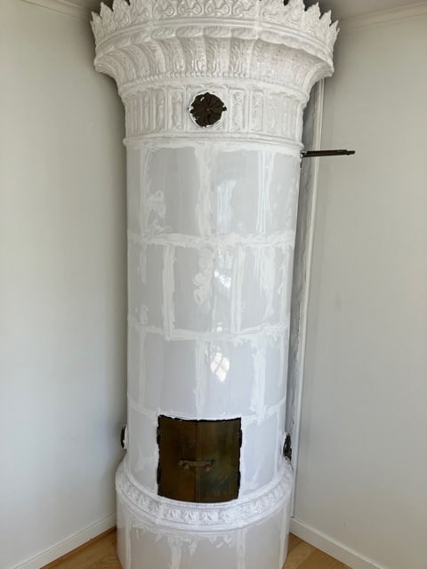 Kakelugn under behandling kakelugnsfog