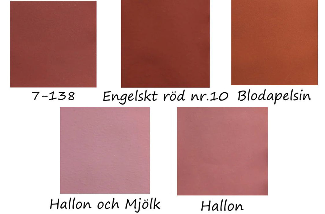 Uddakulörer Röd Äggoljetempera | Naturlig Färg för Väggar, Tak ...
