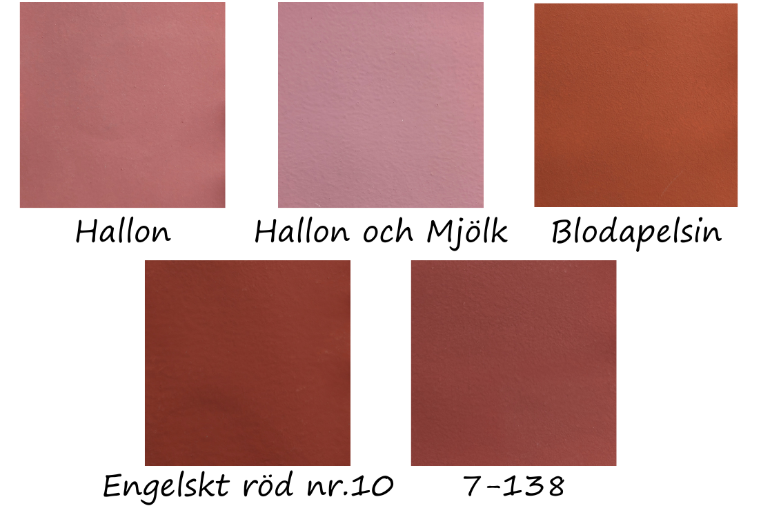 Uddakulörer Röd Äggoljetempera | Naturlig Färg för Väggar, Tak ...
