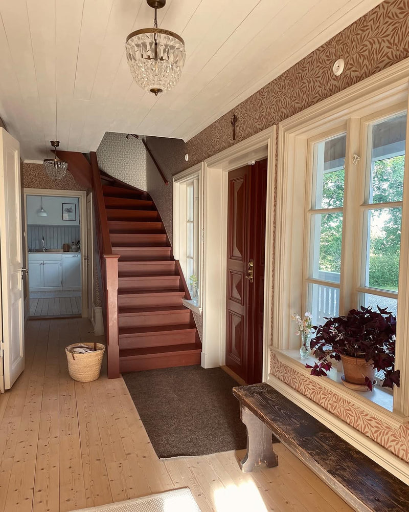 Ovolin linoljefärg trappa röd