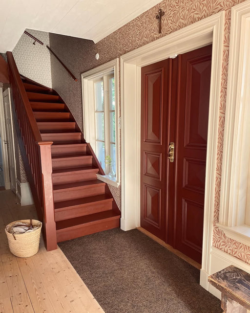 Ovolin linoljefärg trappa röd