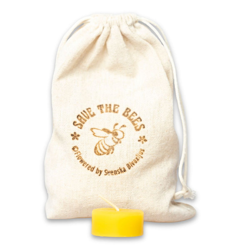 Värmeljus Bivax i Tygpåse 16st