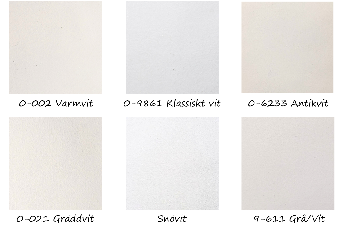 Vita- Ljust Tonade Kulörer 0-002 Varmvit Äggoljetempera