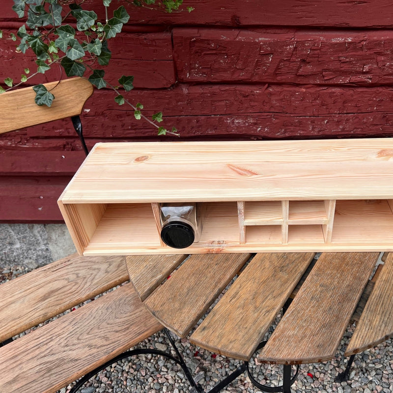 Ormesta Hylla för burkar och skäppor