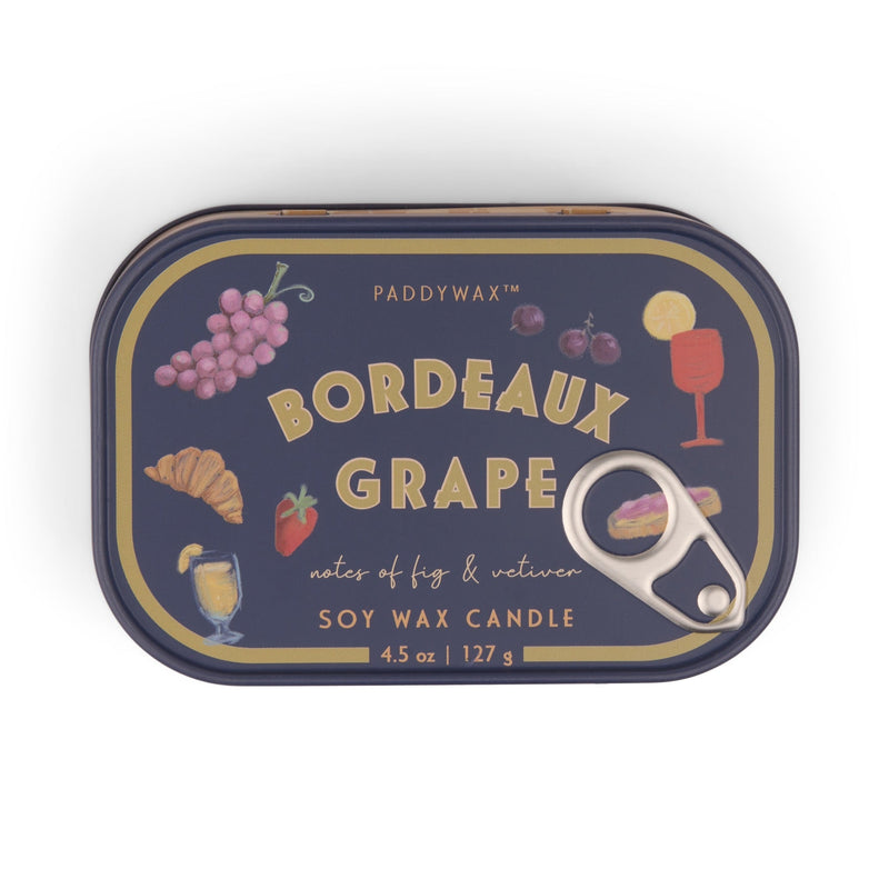 Doftljus i plåtask Bistro Bordeaux Grape - Ovolin