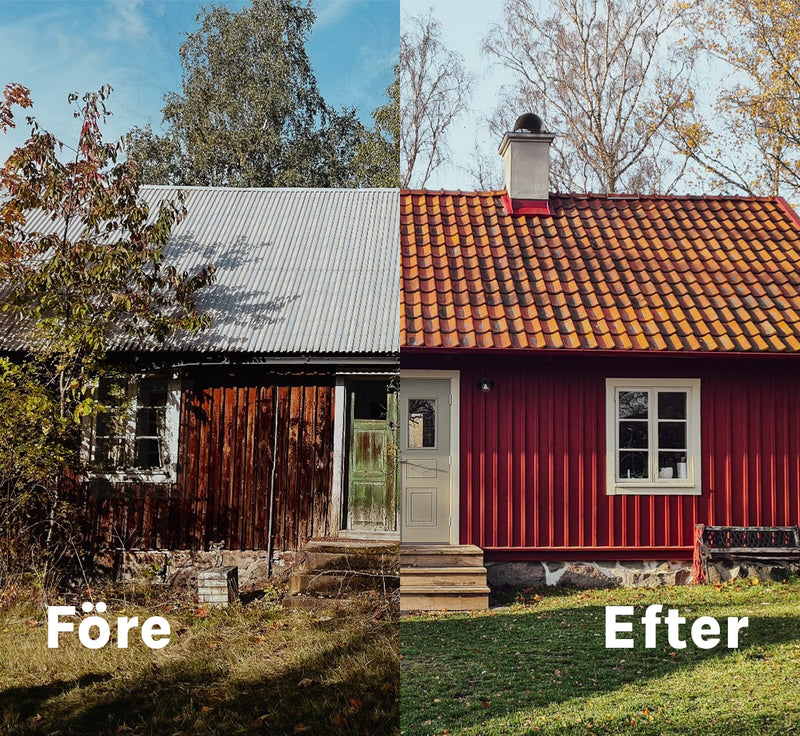 Ljungbylund renovering före/efter