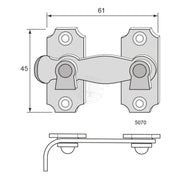 Fönsterklinka Stål 5070 - Ovolin