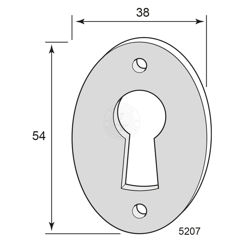 Key tag 5207 Oval Larger