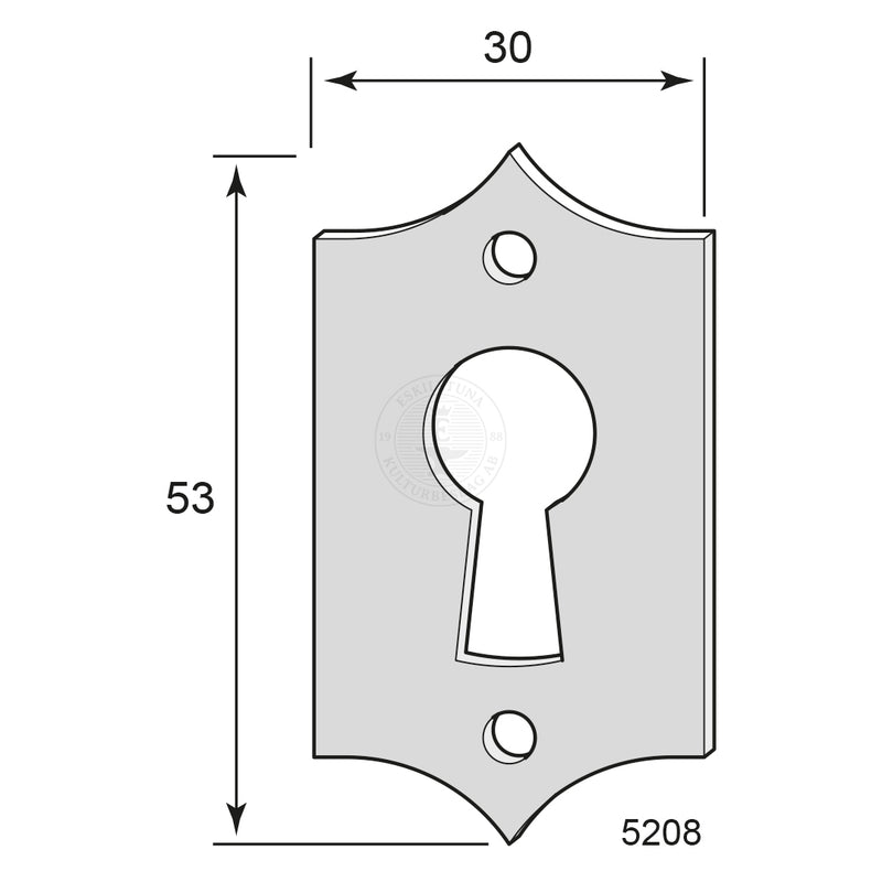 Nyckelskylt Konkav 5208