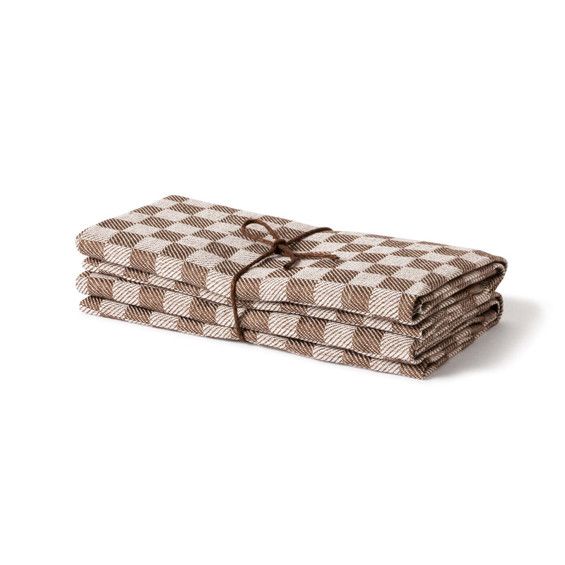 Kökshandduk Schack 2-pack, brun