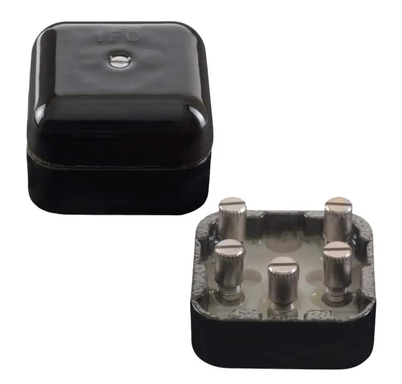 Kulodosa posliini musta neliö