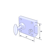 Kammarlås Vred 5201 - Ovolin
