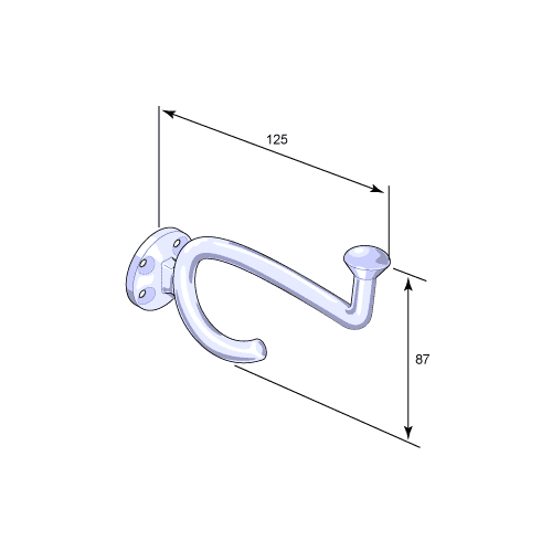 Hatt - Och Klädkrok 8113