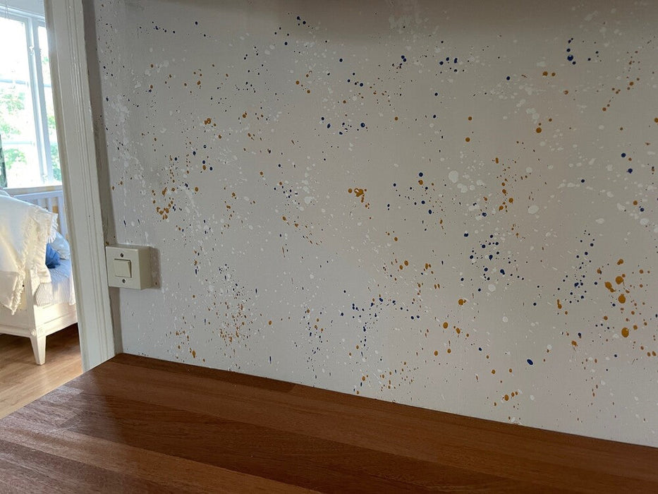 Äggoljetempera stänkmålning