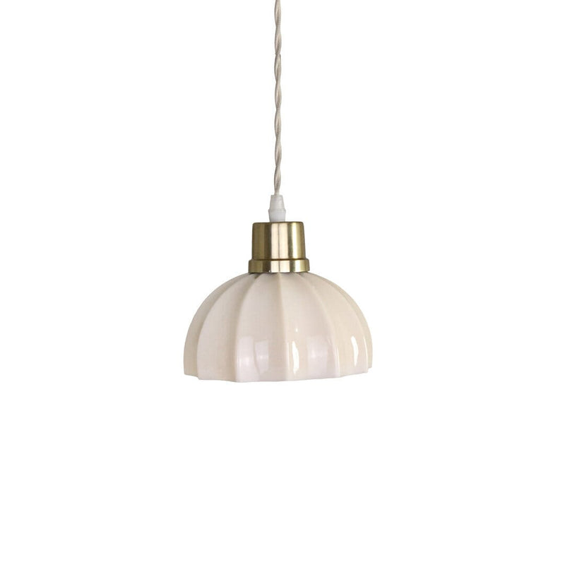 Taklampa Doris Opal Beige - Ovolin