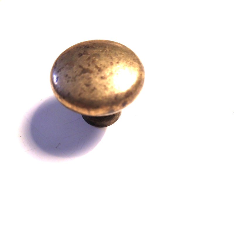 Antikbehandlad mässingsknopp - Ovolin