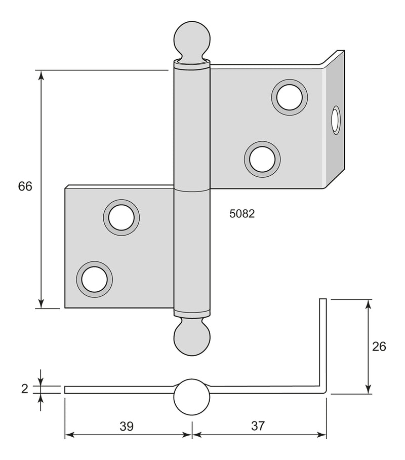 Franskt gångjärn - Ovolin