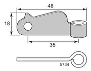Fönsterbeslag 1700-tal - Ovolin