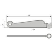 Fönsterbeslag 1700-tal - Ovolin