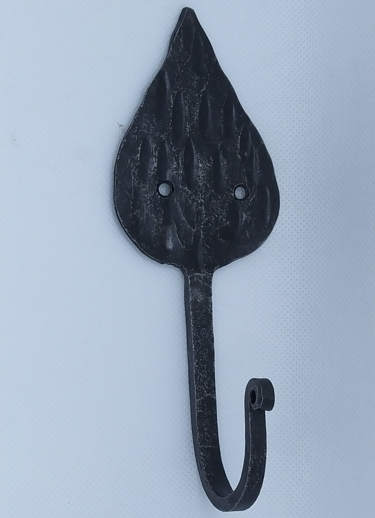 Ovolin Löv knagg smijern 16 cm svart