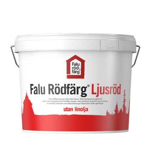 Falu Rödfärg Ljusröd, Svart, Grå | Ovolin