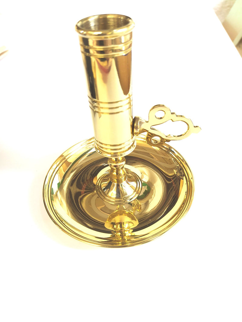 Mässingsljusstake - Ovolin