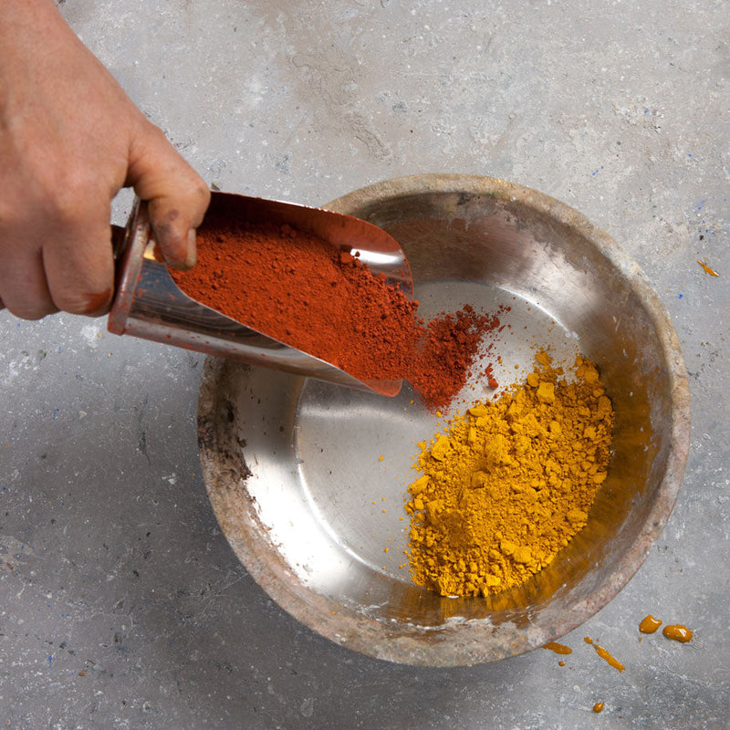 Äggoljetempera Övriga färgkoder Hem(G)jordpåse