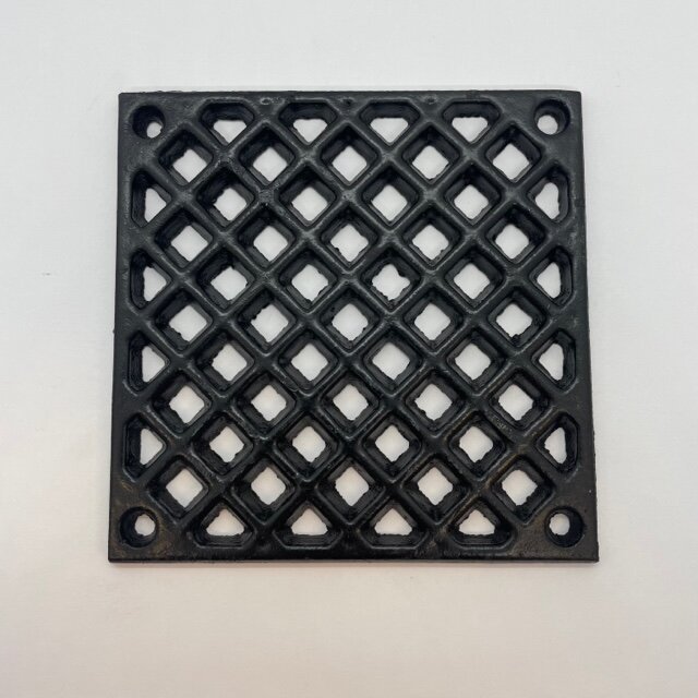 Gjutjärnsgaller 12x12cm - Ovolin